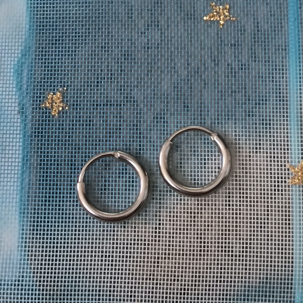 Silver Hoop Earrings